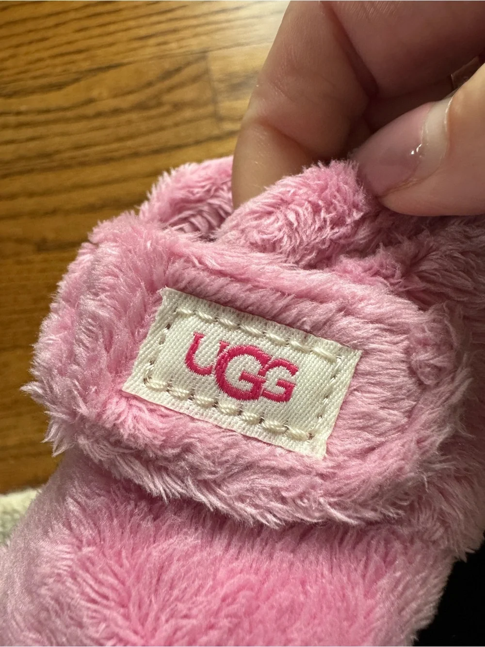 UGG Baby Plush Pink Bootie Slipper
